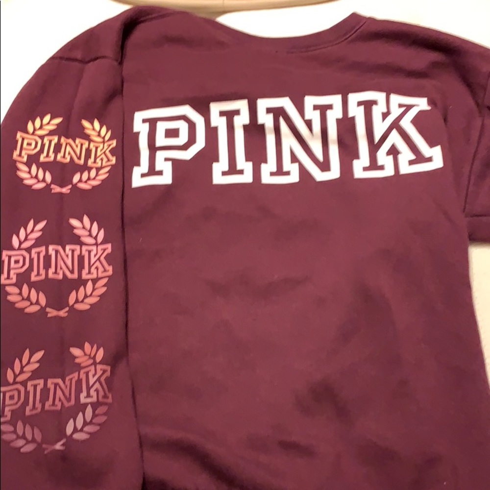 PINK maroon sweatshirt